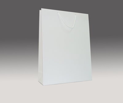 Biela matná taška 35x24x9 cm