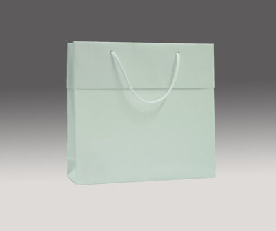 Biela matná taška s manžetou 24x33x10 cm