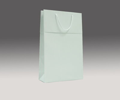 Biela matná taška s manžetou 39x24x9 cm