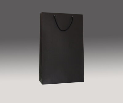Čierna matná taška 35x24x9 cm