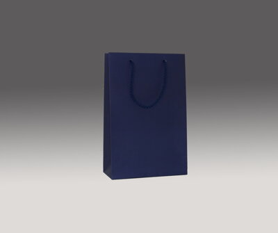 Modrá matná taška 26x16x7 cm