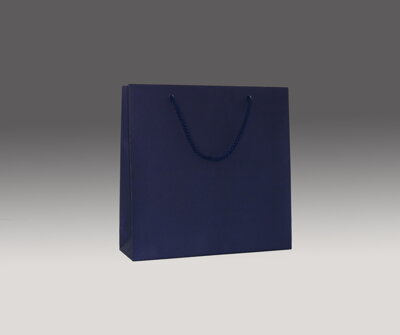 Modrá matná taška 25x25x8 cm