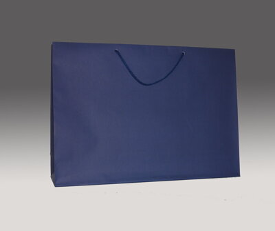 Modrá matná taška 34x45x12 cm