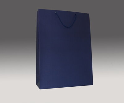 Modrá matná taška 45x34x12 cm