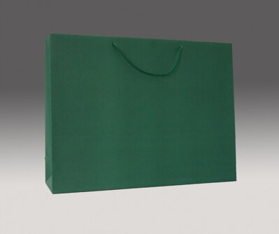 Zelená matná taška 34x45x12 cm