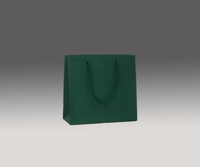 Zelená matná taška 16x16x7 cm