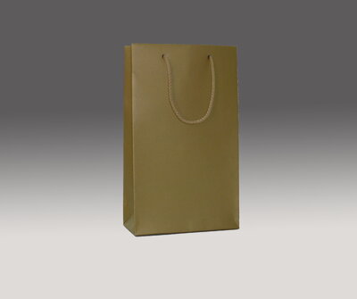 Zlatá matná taška 26x16x7 cm