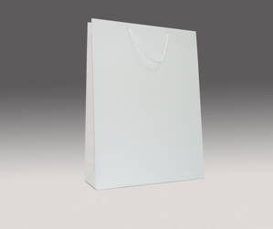 Biela matná taška 30x24x9 cm