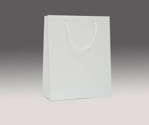 Biela matná taška 25x20x9 cm