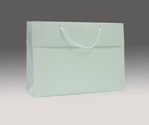 Biela matná taška s manžetou 34x45x12 cm