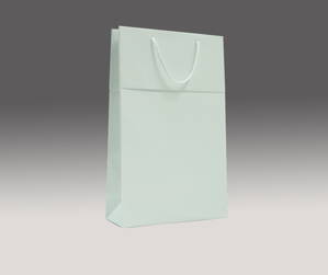Biela matná taška s manžetou 25x20x9 cm