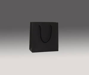 Čierna matná taška 16x16x7 cm