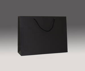Čierna matná taška 24x33x10 cm