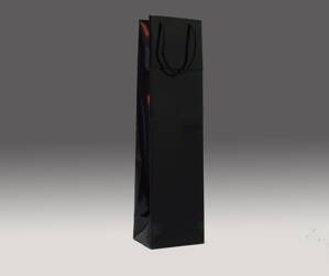 Čierna matná taška s manžetou 39x11x9 cm