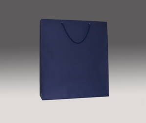 Modrá matná taška 36x32x10 cm