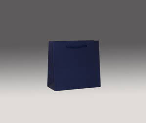 Modrá matná taška 16x16x7 cm