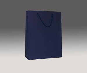 Modrá matná taška 33x22x8 cm