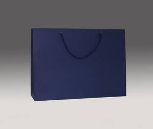 Modrá matná taška 24x33x10 cm