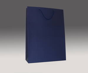 Modrá matná taška 40x30x10 cm