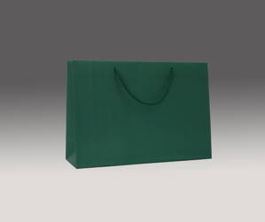 Zelená matná taška 24x33x10 cm