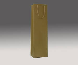 Zlatá matná taška 39x11x9 cm