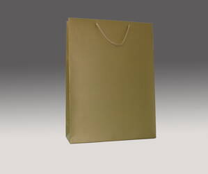 Zlatá matná taška 45x34x12 cm