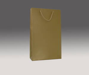 Zlatá matná taška 39x24x9 cm